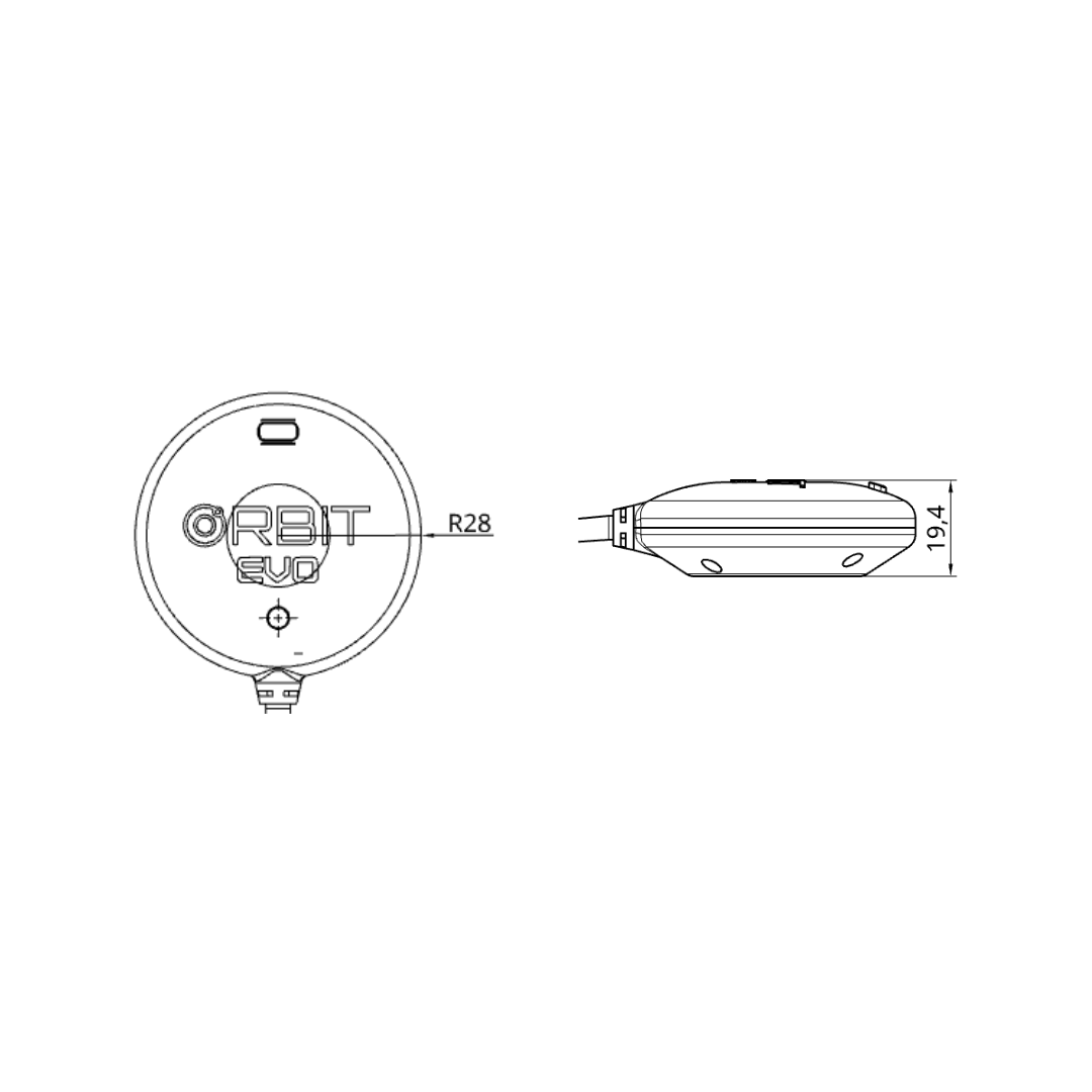 Orbit GPS Dimensions