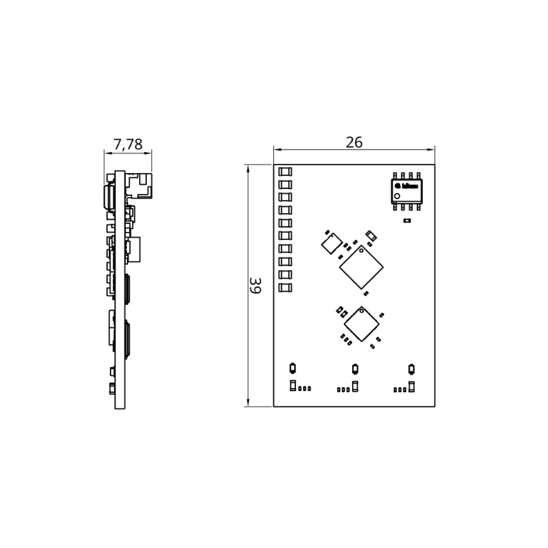 Wave ESC Mechanical Drawing